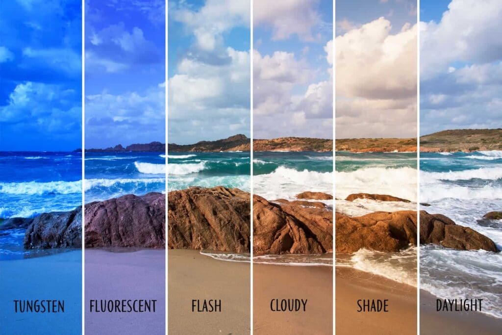 White balance difference
