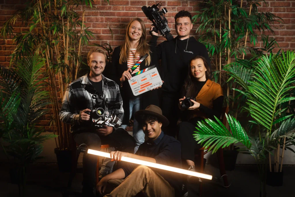 Het creatieve team van FocusOn op de homepage in beeld