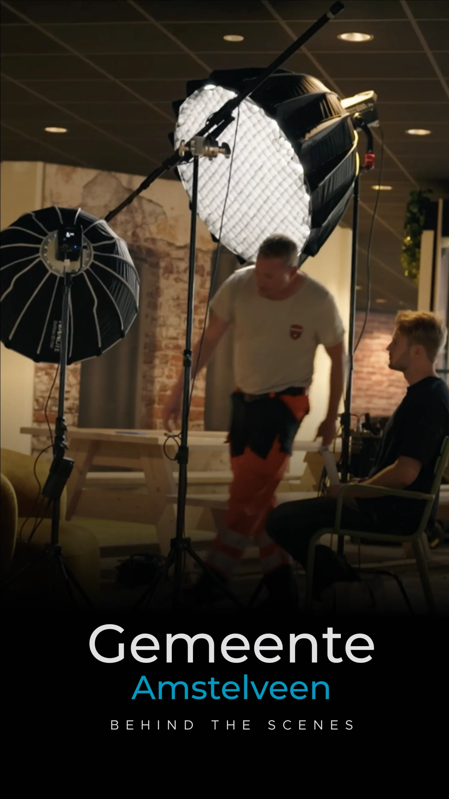 Medewerkers van Gemeente Amstelveen in beeld voor employer branding video