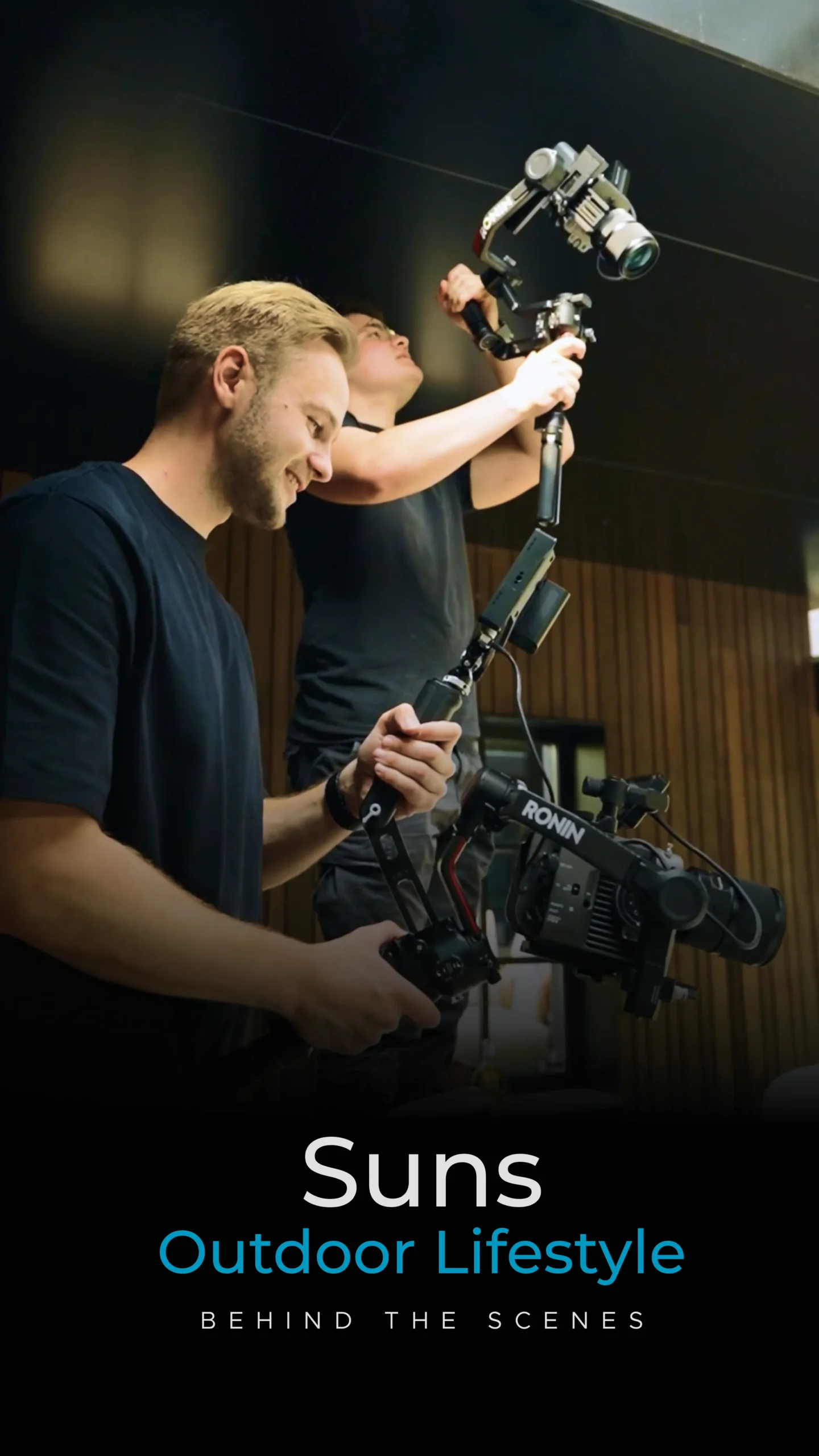 Behind the scenes bij de productvideo-opnames voor SUNS Outdoor Lifestyle