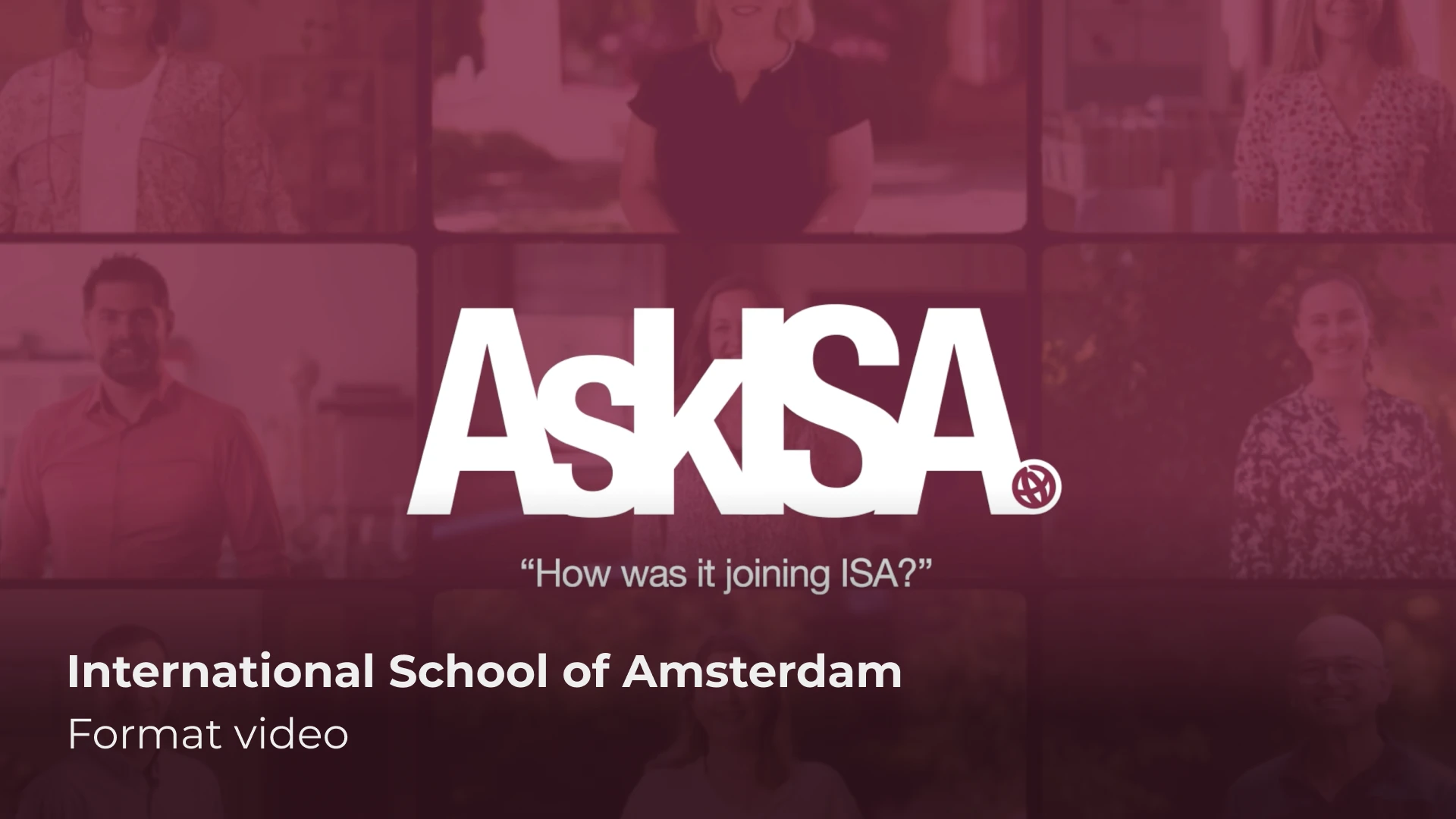 AskISA format video thumbnail van ISA medewerkers